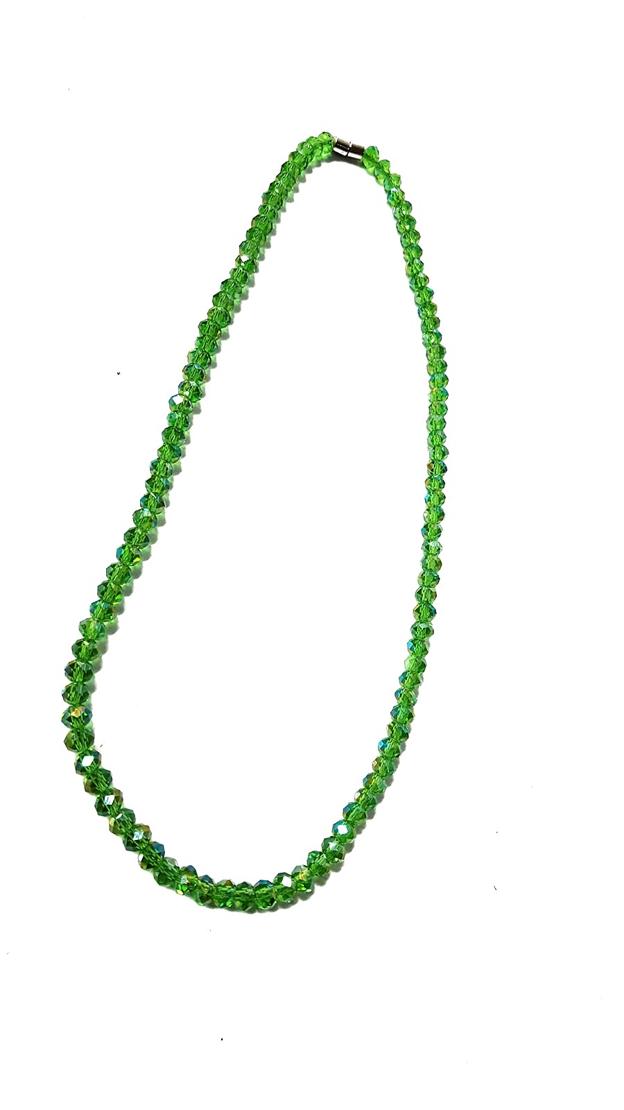 Womens Green Crystal Necklace